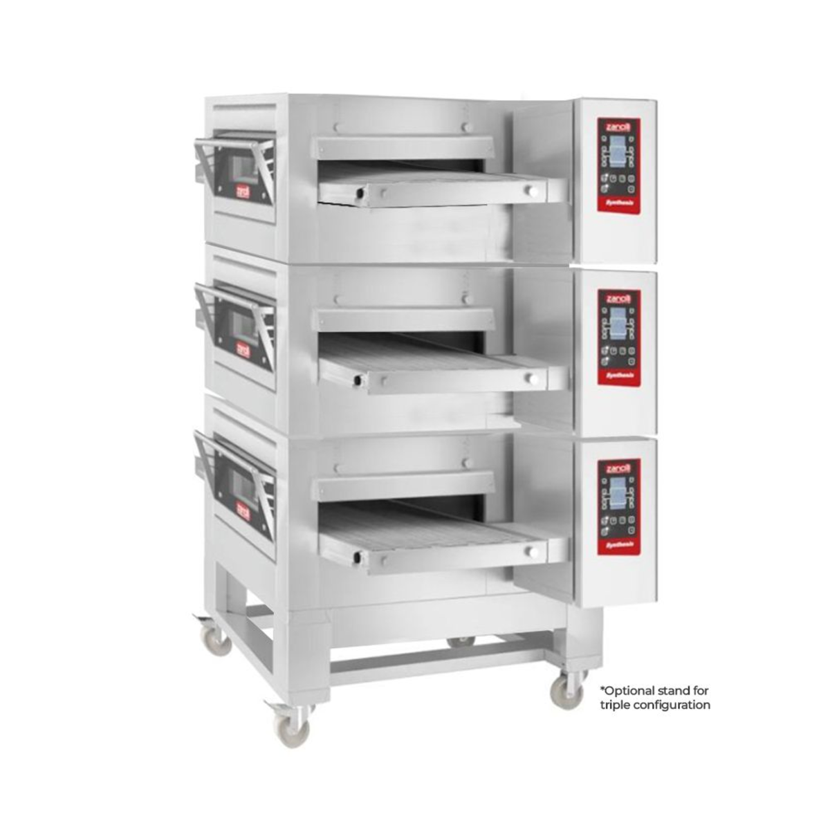 Zanolli Zanolli Synthesis 08/50g-3 Triple Stacked 20 Inch Gas Impingment Conveyor Oven - Commercial Pizza Ovens | NECES...