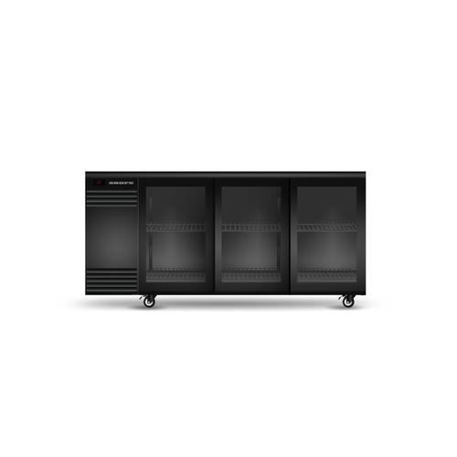 SKOPE Backbar 3 Glass Sliding Door Fridge - Commercial Bar Display | NECES Australia