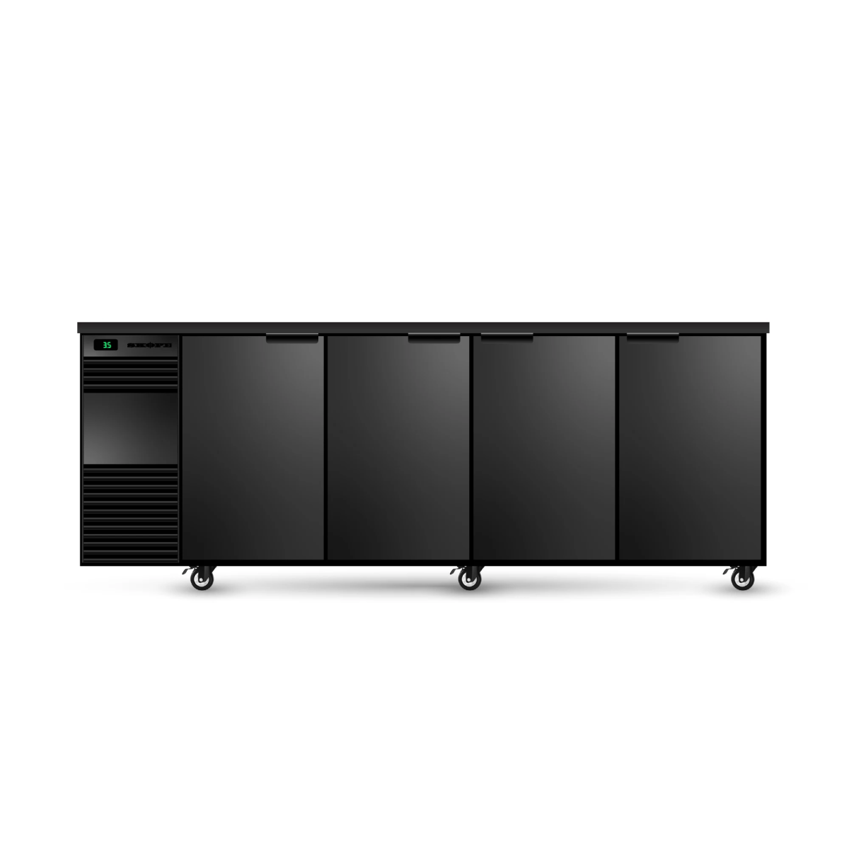SKOPE Backbar 4 Solid Swing Door Fridge - Commercial Bar Display | NECES Australia