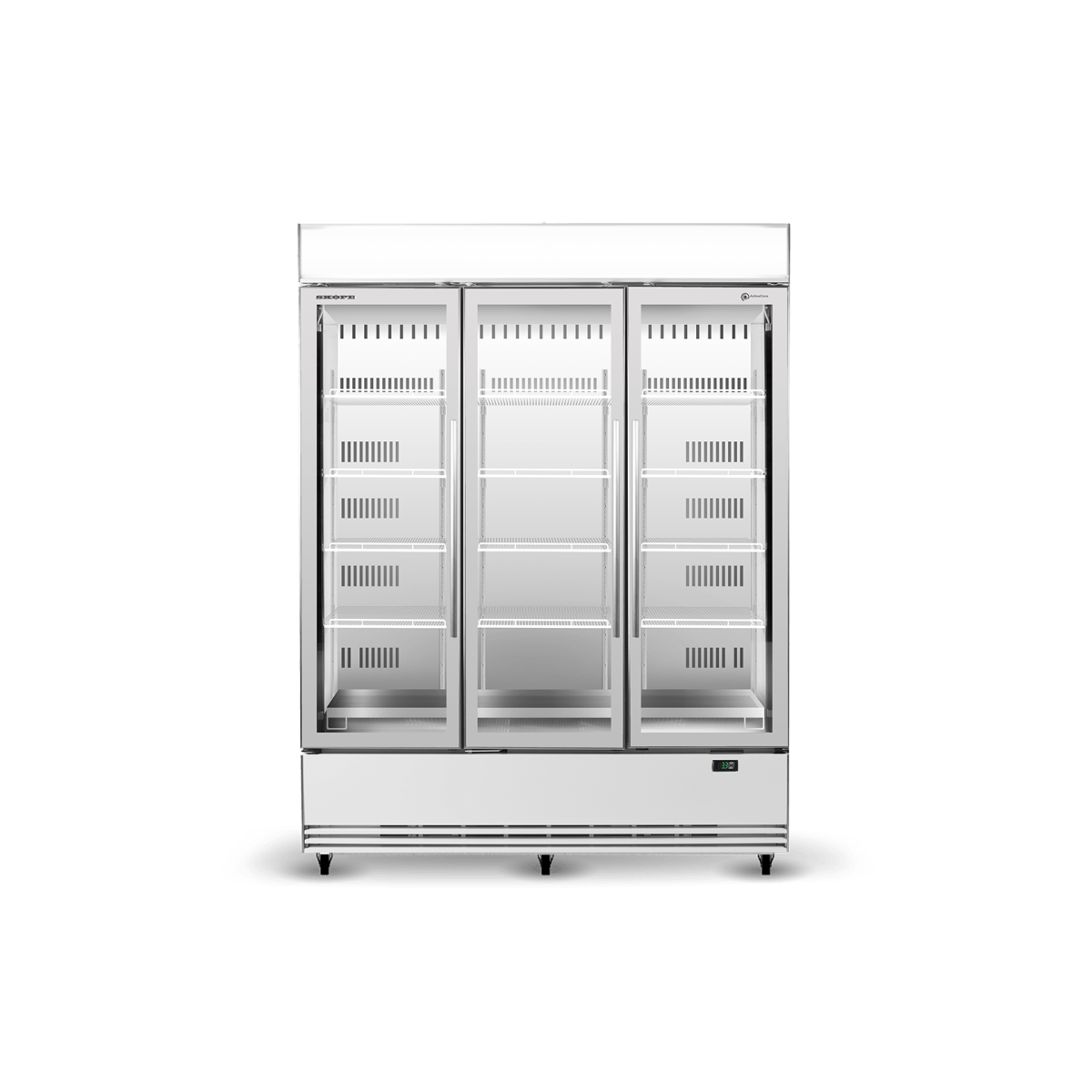 SKOPE Bme1500n-ac 3 Glass Door Display or Storage Fridge, Lit Sign - Commercial General Display | NECES Australia