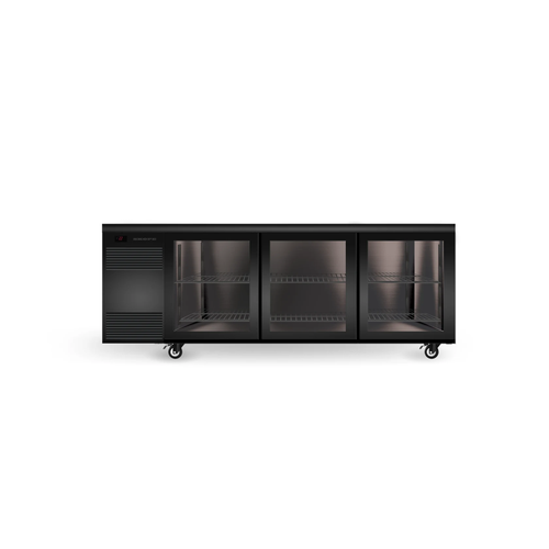 SKOPE Backbar 3 Glass Sliding Door Counterline Fridge - Commercial Bar Display | NECES Australia