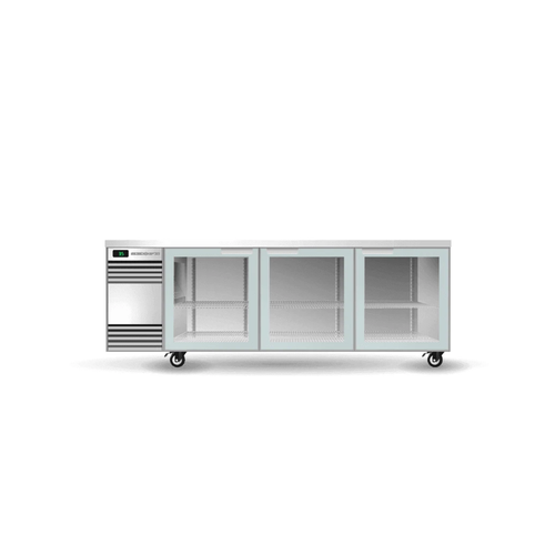 SKOPE Backbar 3 Glass Swing Door Counterline Fridge - Commercial Bar Display | NECES Australia