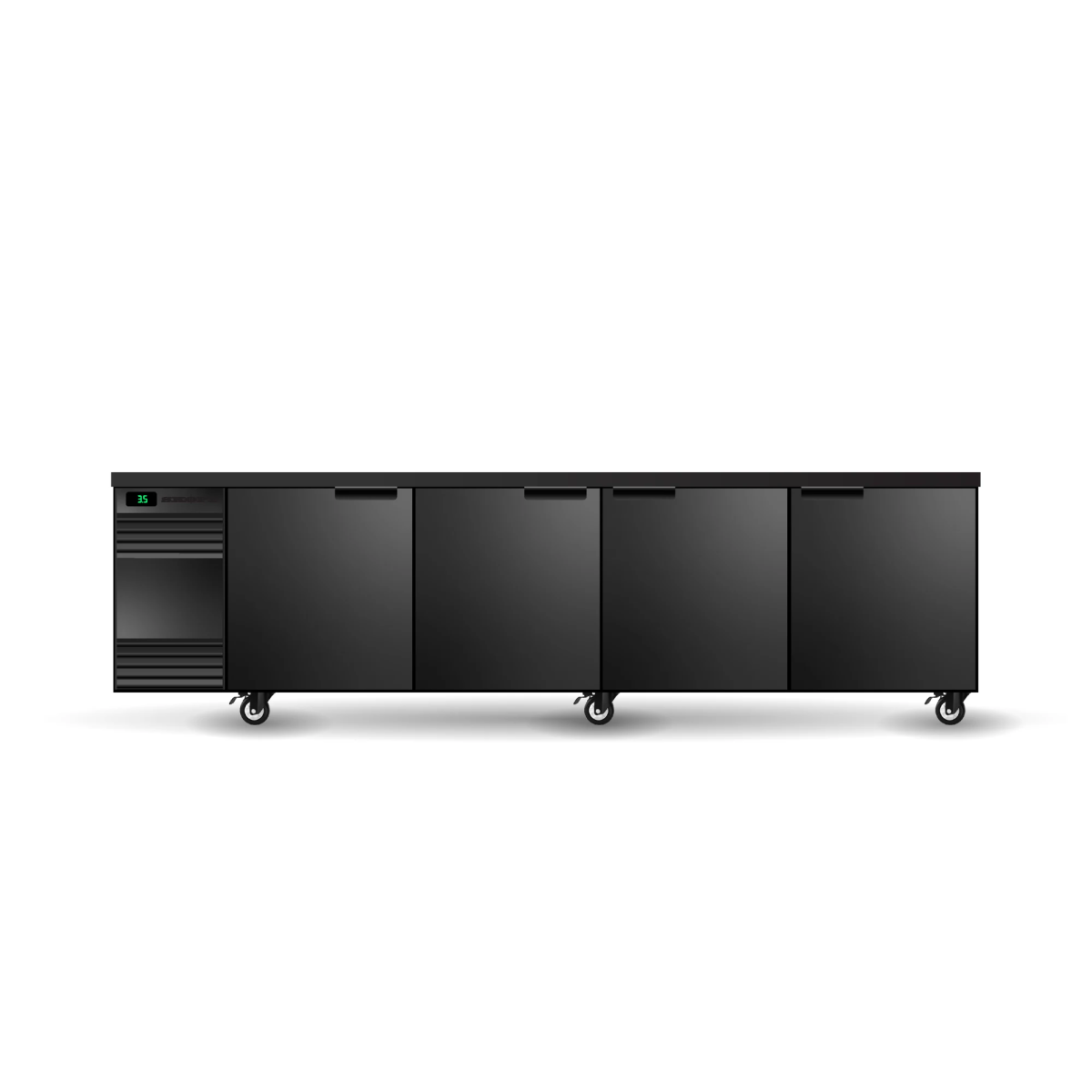 SKOPE Backbar 4 Solid Swing Door Counterline Fridge - Commercial Bar Display | NECES Australia