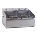 ROBAND Roband Double Pan Fryer 2 X 5lt - Commercial Countertop Fryers | NECES Australia