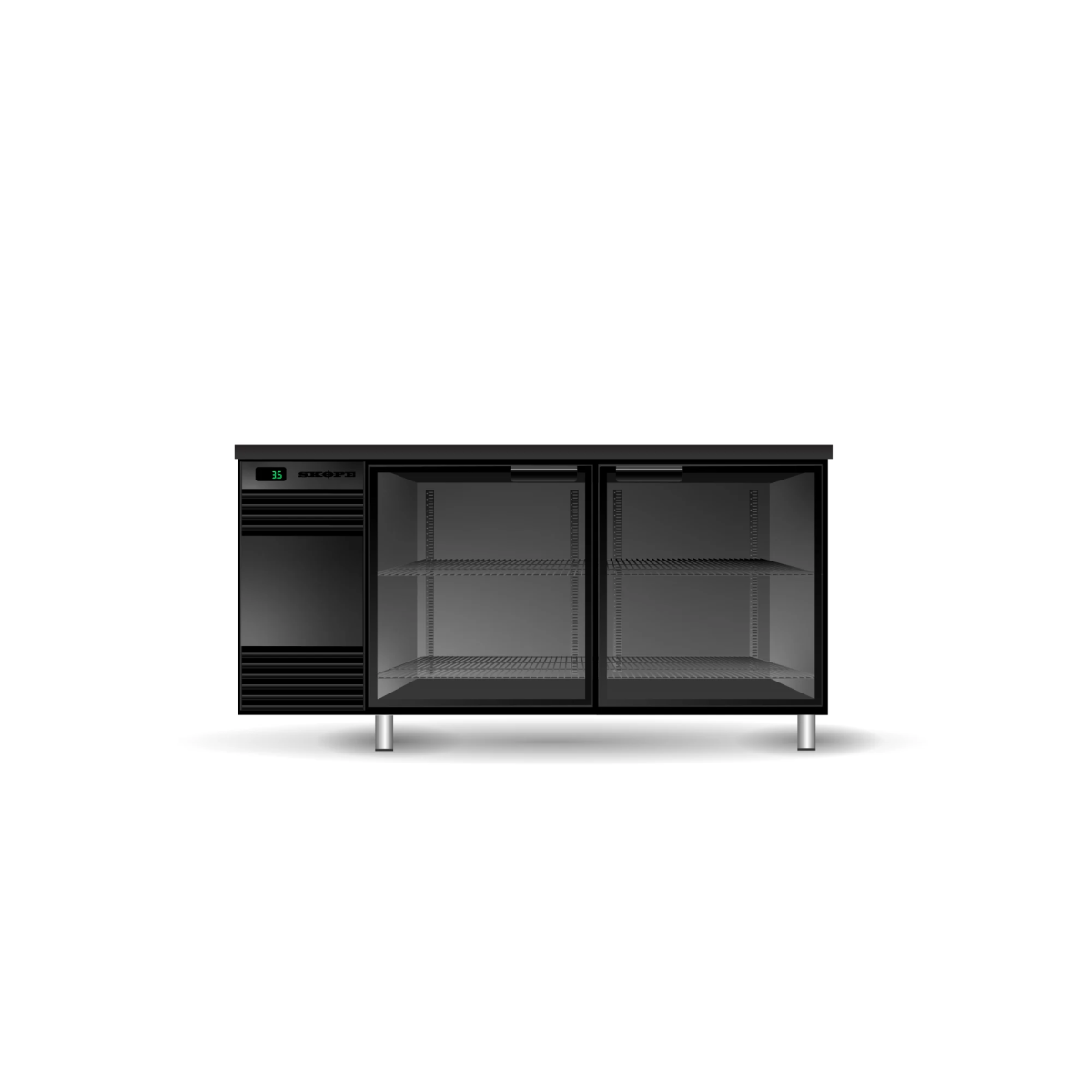 SKOPE Glass Chiller 2 Door - Commercial Bar Display | NECES Australia