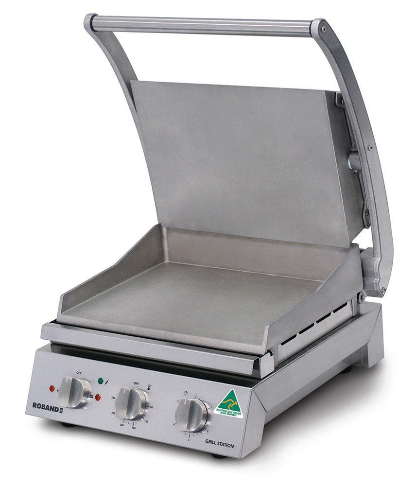 ROBAND Roband Grill Station 6 Slice, Smooth Plates, 9.6 Amp - commercial grill station