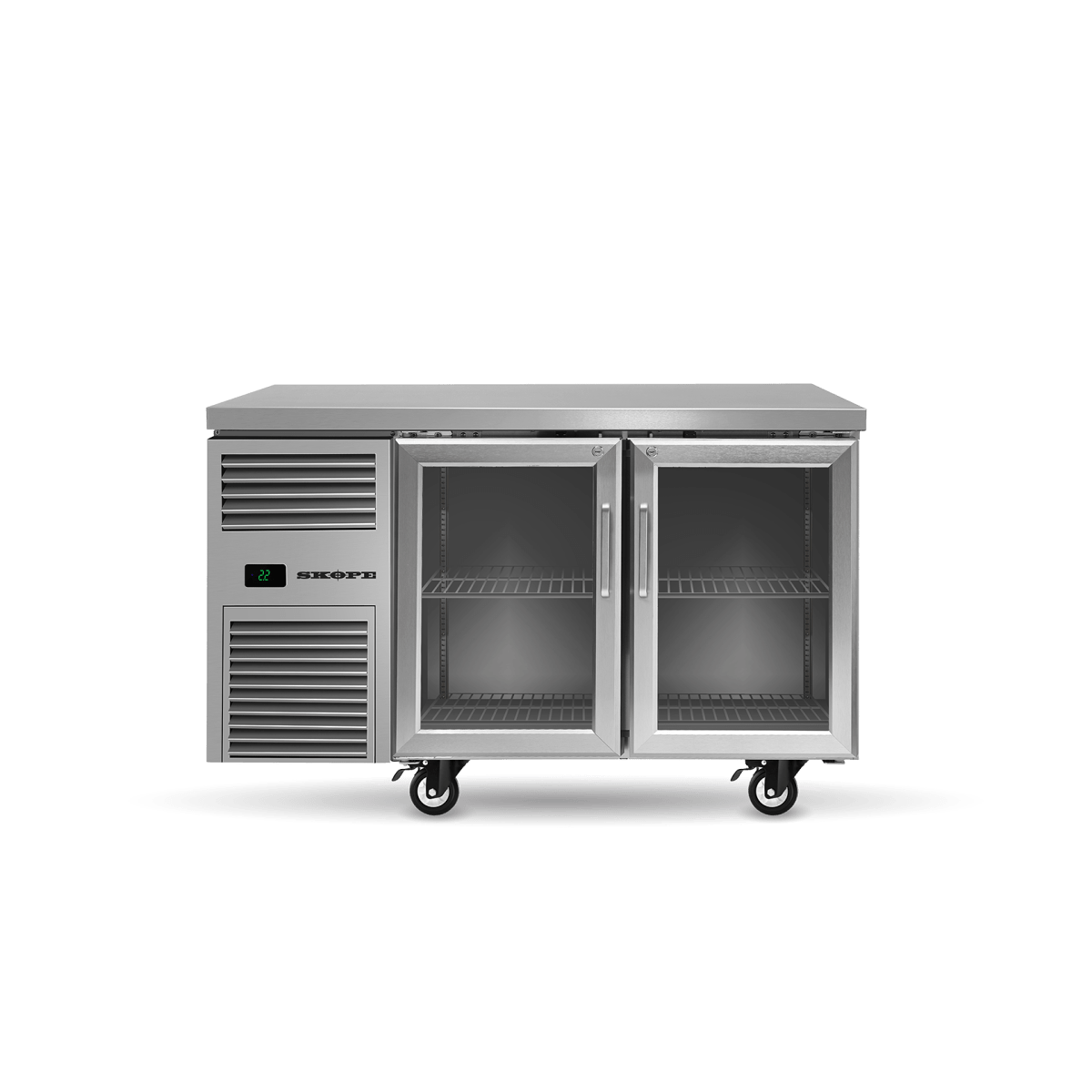 SKOPE Reflex 2 Glass Door Underbench Gn 1/1 Compatible Fridge - Commercial Food Storage (Underbench) | NECES Australia