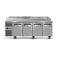 SKOPE Reflex 4 Solid Door Gn Compatible Pizza Preparation Fridge - Commercial Food Preparation | NECES Australia