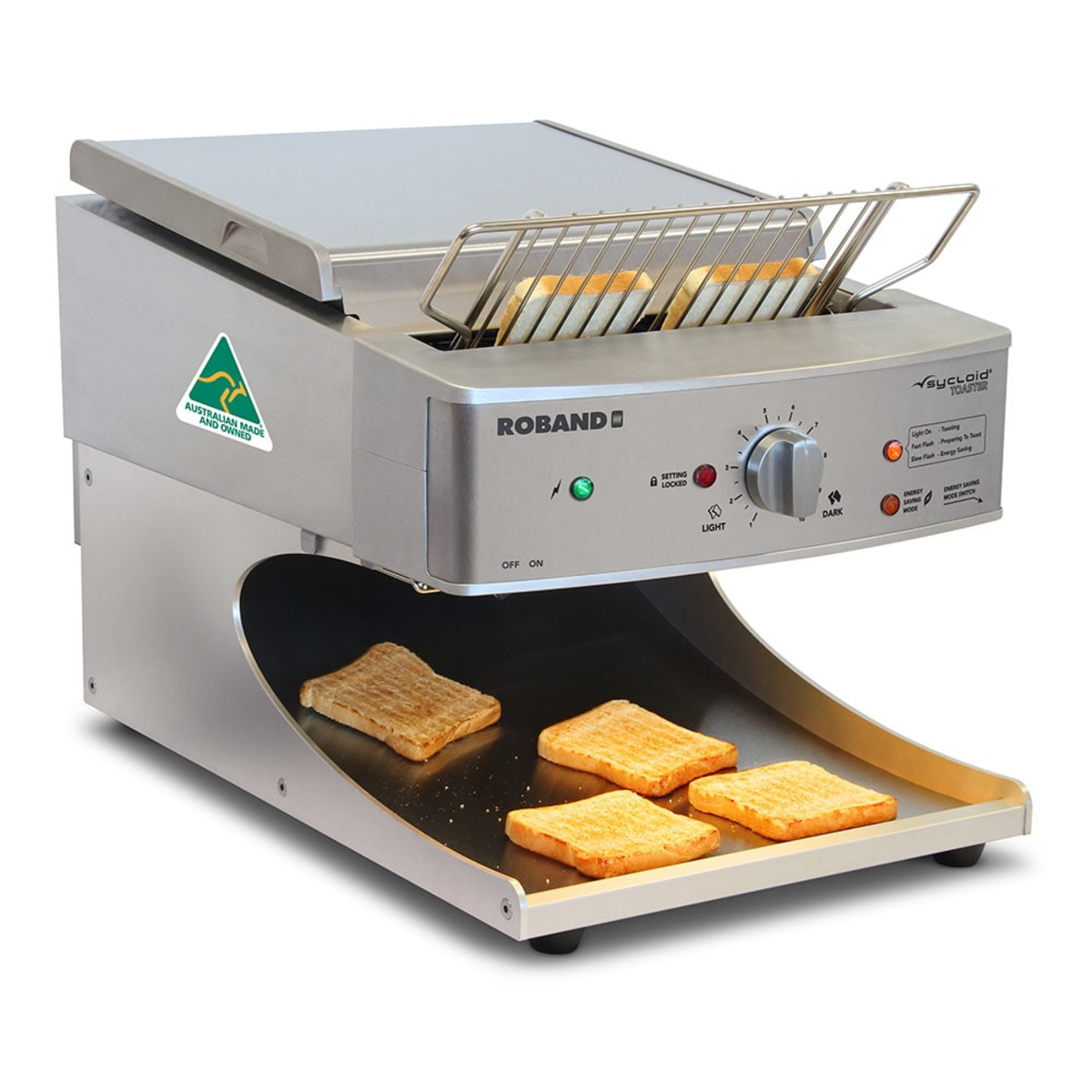 ROBAND Roband Sycloid Toaster Natural 500 Slices/hr - Commercial Sycloid Toasters | NECES Australia