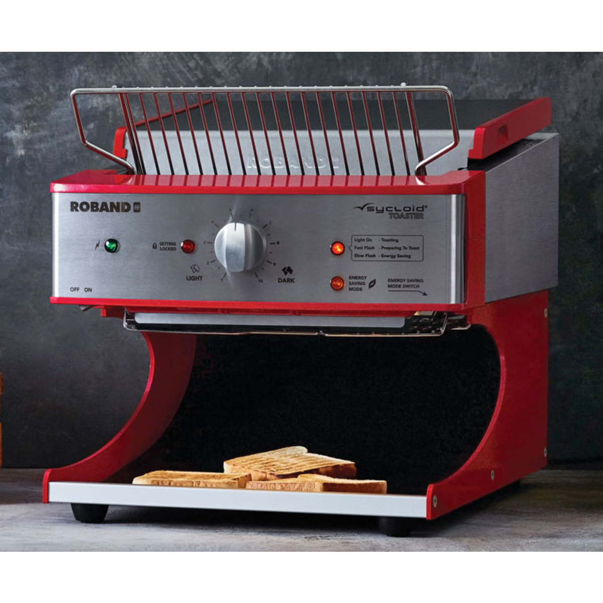 ROBAND Roband Sycloid Toaster Red, 500 Slices/hr - Commercial Sycloid Toasters | NECES Australia
