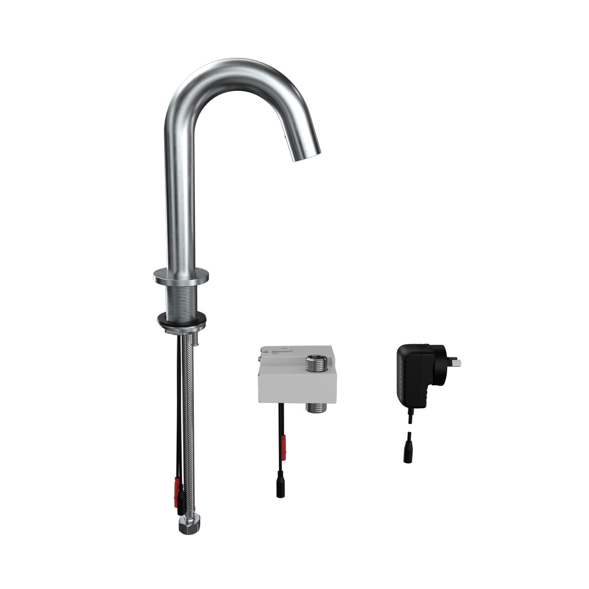 3Monkeez Gooseneck Bench Mounted Infrared Sensor Tap - Mains Operated - Commercial Commercial Tapware | NECES Australia